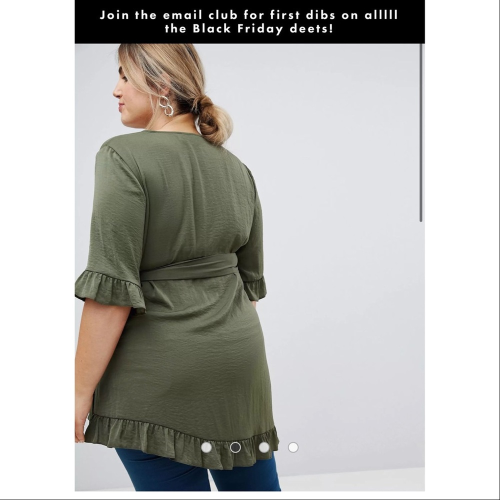 ASOS wrap top NWT
